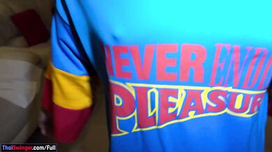 Sexy ass Thai MILF housewife made a horny porno video with hubby