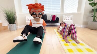 The Downward Dude Diaries: Scarlett Page Rides My Big Dick Like She Owns the Mat!