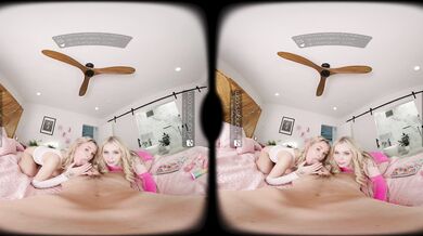 VR Bangers: Hottest Three BGG Khloe Kingsley & Haley Spades Fuck in Ass and Suck a Big Dick VR Porт