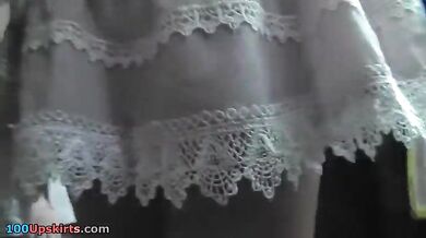 Great movie scene with random upskirt beauty