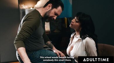 ADULT TIME - Insatiable MILF Little Puck FISTED AND FUCKED On Desk By Sleazy Principal! - Tommy Pistol