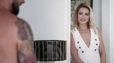 Busty Blonde Milf Treats Hot Husband To An Unforgettable Threesome