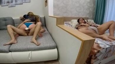 They think they re alone but i cum rough by watching them anal creampie,spy