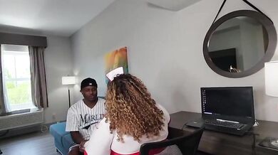 Jay Playhard Serves SBBW Latina Nurse Vicky Plush With Cum Sample