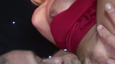 tongue pleasures for this blonde milf