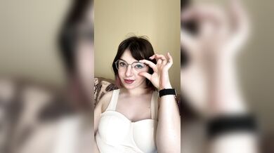 Beautiful brunette shows her tits under her underwear