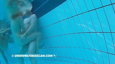 Although It Is A Public Swimming Public Pool This Couple Fucks Without Any Shame