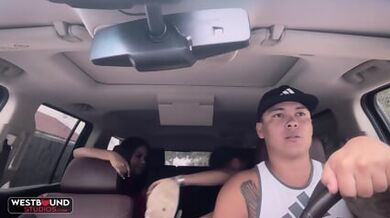 Busty Latina Babe Kesha Ortega Fucks Guy In Backseat Of Car - Ortega Twins