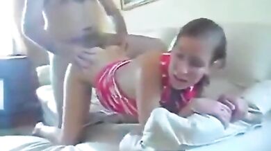 Daddy likes her pussy