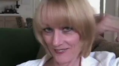 Amateur Grandmother gets A Messy Facial From Hard Cock