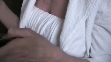 Amateur Grandmother gets A Messy Facial From Hard Cock