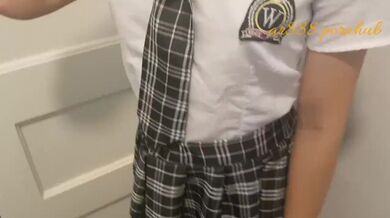 No Undies 18 yo HS student is so horny she asks to come over and just fuck