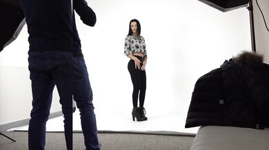 Public Agent - incredible amateur brunette with perfect body fucked in photo casting