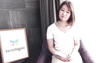 Sexy and cute Japanese babe Asuka sucks a cock in her casting couch interview - uncensored 4K pt 2