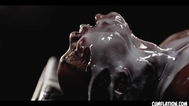 Extreme Interracial Cumflation - Sexy Black Girl Zaawaadi Filled With Loads Of CUM Inside Her Pussy