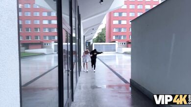 VIP4K. Blonde babe Naomi Love is showing off her natural boobs and cheating on her BF. Hot sex with