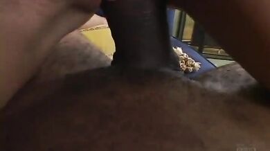 exotic latina model Monica Mayhem giving a wonderful BJ