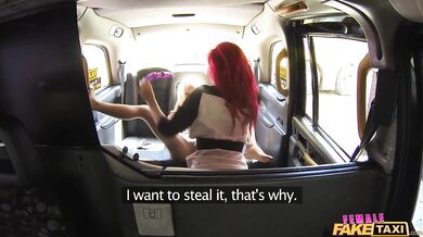 FemaleFakeTaxi - Sexy Orgasms with Redheads Sex Toys (Barbie Sins)