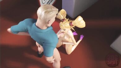 Big Titties Animated Girl Fuck Her 3 Holes Compilation