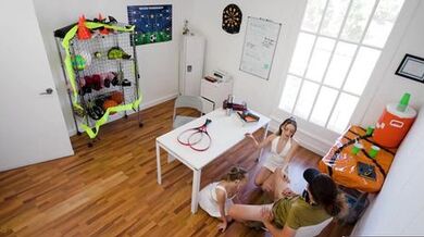 Team Mates Serving To Head Coach.mp4