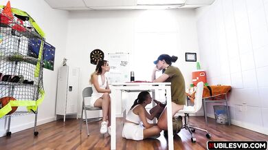 Team Mates Serving To Head Coach.mp4