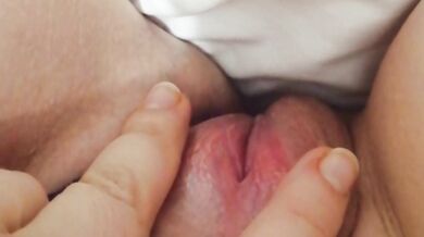 her soft pussy when touched with fingers