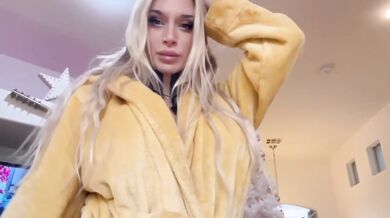 Lotion on my big tits and white see through top on OF