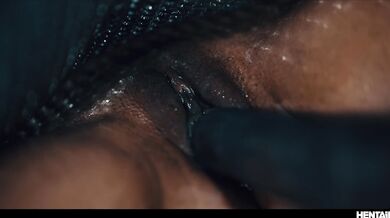 REAL LIFE HENTAI - Emiri Momota and Barbie Rous In Wild Interracial Lesbian Sex Creampie