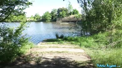 Public Agent - Stunning Georgie Lyall fucked next to a public lake in the Summer