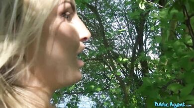 Public Agent - Stunning Georgie Lyall fucked next to a public lake in the Summer