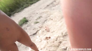 Czech Couple Public Swing - Eveline Dellai