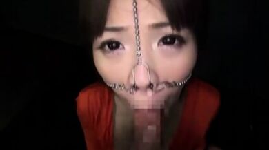 美顔羞恥 鼻フック フェラ顔射1