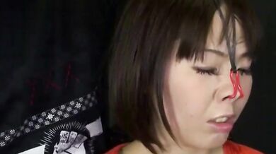 美顔羞恥 鼻フック フェラ顔射1