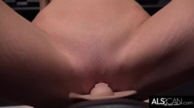 Slim Cutie Takes the Sybian for a Test Ride