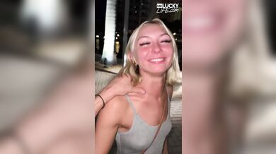 Evening Meet Up With Cute Blondie