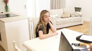 Irina Love's first porn casting ever!!! Just 18 years old