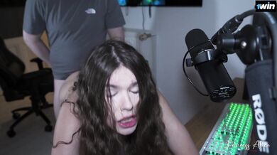 STREAMER LUCK - Petite Babe Gets Fucked During Game - Princess Alice