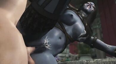 3D Dark Elf Milf Has An Affair With Human Knight Hentai