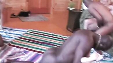 4 Old Slutty GrandMoms' Home Vids of a BBC Fuck Party