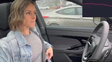 Serenity Cox The Public Drive Thru Orgasm with a Lush Remote Controlled Vibrator