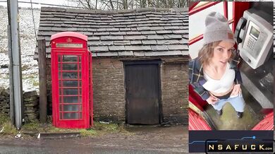 Serenity Cox The Public Red Telephone Box Orgasm with a Lush Remote Controlled Vibrator in the Engli