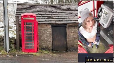 Serenity Cox The Public Red Telephone Box Orgasm with a Lush Remote Controlled Vibrator in the Engli