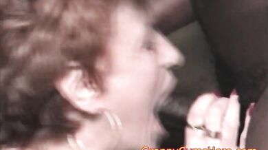 Granny Shows How a BLOWBANG is Done