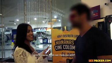 Latina Mall Cutie Public Pick Up And Messy Facial