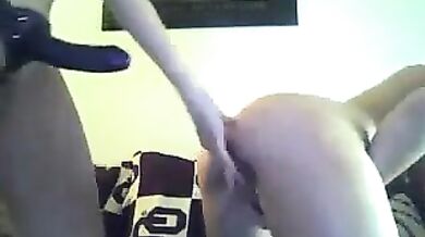 Lesbians Having Fun With A Strapon