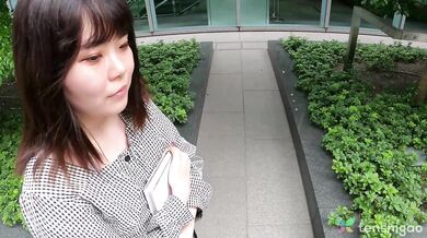 Japanese amateur Ayumi Honda 1st porno in casting couch chat finger fucking pussy pt1