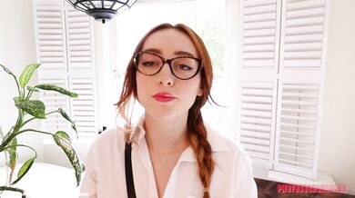 Bitchy CoWorker to Submissive Slut - POV sex curvy redhead