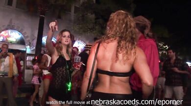 Key West Festival Called Fantasy Fest Swingers Naked Partying In The Streets