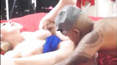 Blond deep throat asian cock and get fucked hard