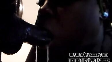 Marleyxxx One Of The Thickest Black Amateur Girls Taking Unknown Dick